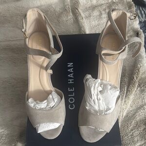 Cole Haan Women's Grey Heeled Sandals